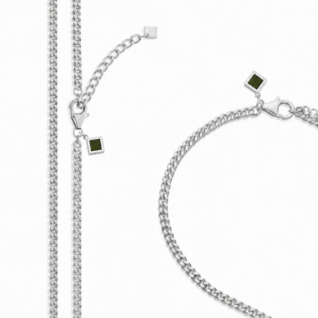 Set Cuban Necklace + Bracelet