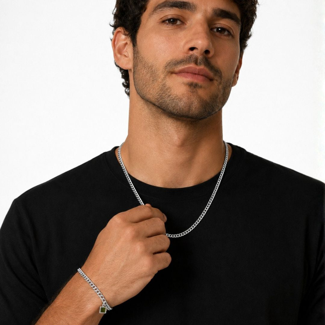 Set Cuban Necklace + Bracelet